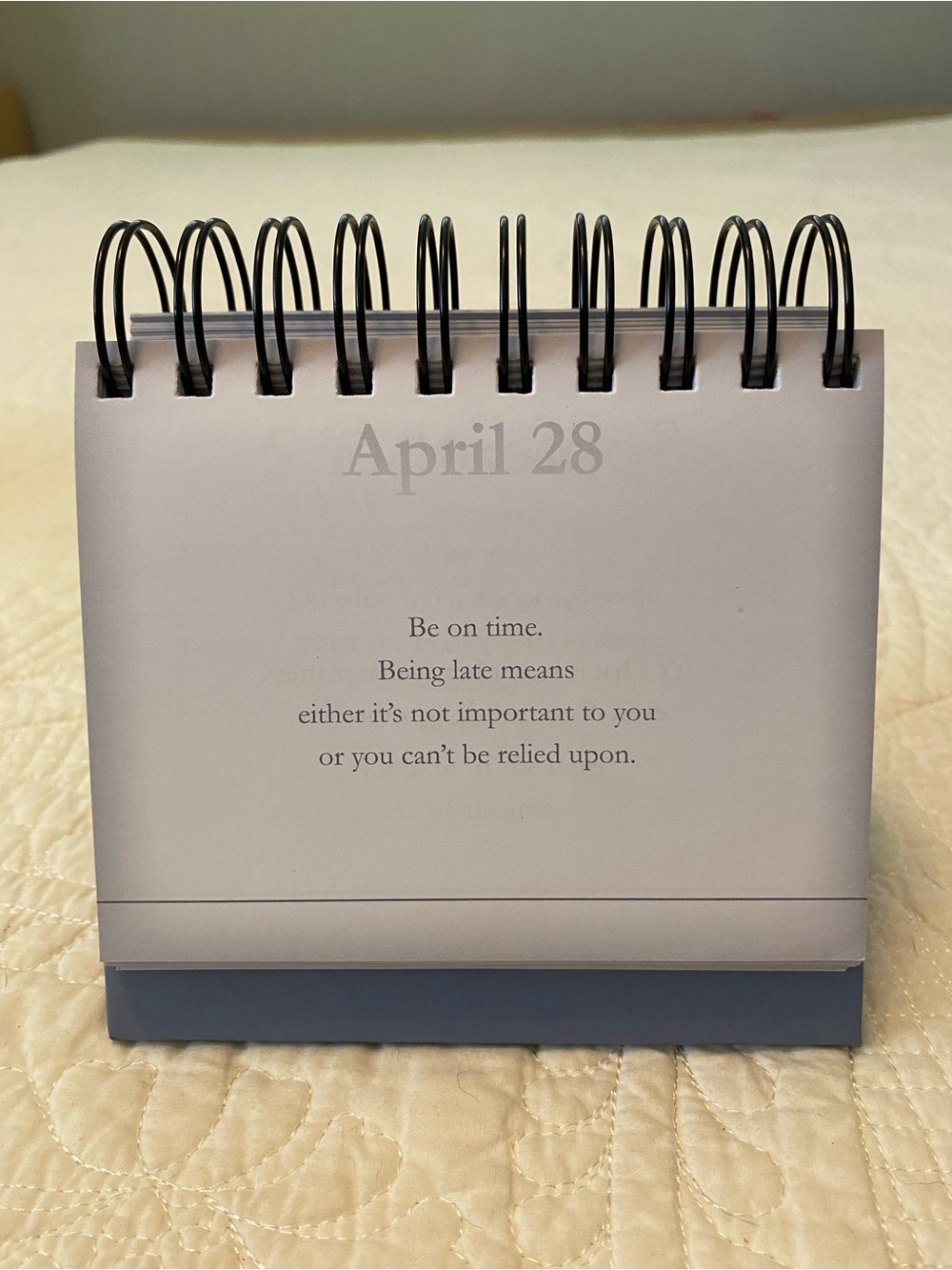 Tony Dungy Quiet Strength Desk Flip Calendar - Navy - Picture 6 of 11